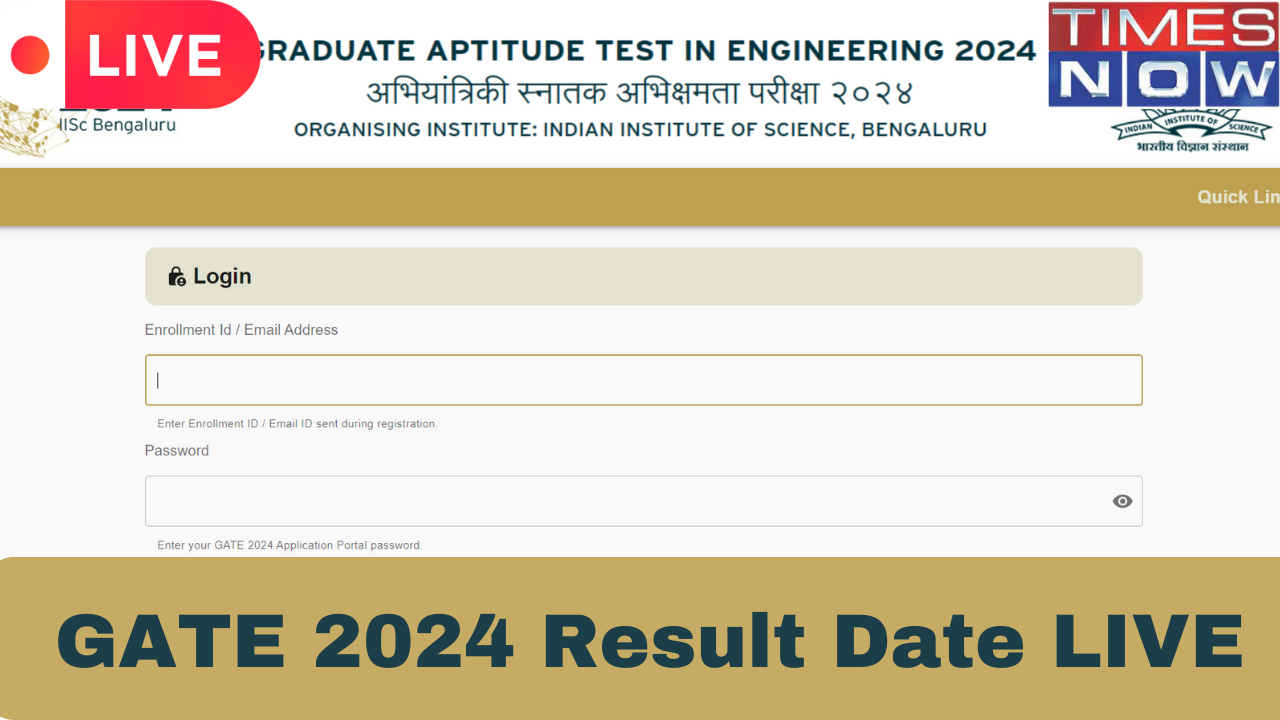 GATE 2024 Result Date Highlights IISc GATE Result DECLARED on gate2024iiscacin Check How To Download Rank Predictor Cut off and more