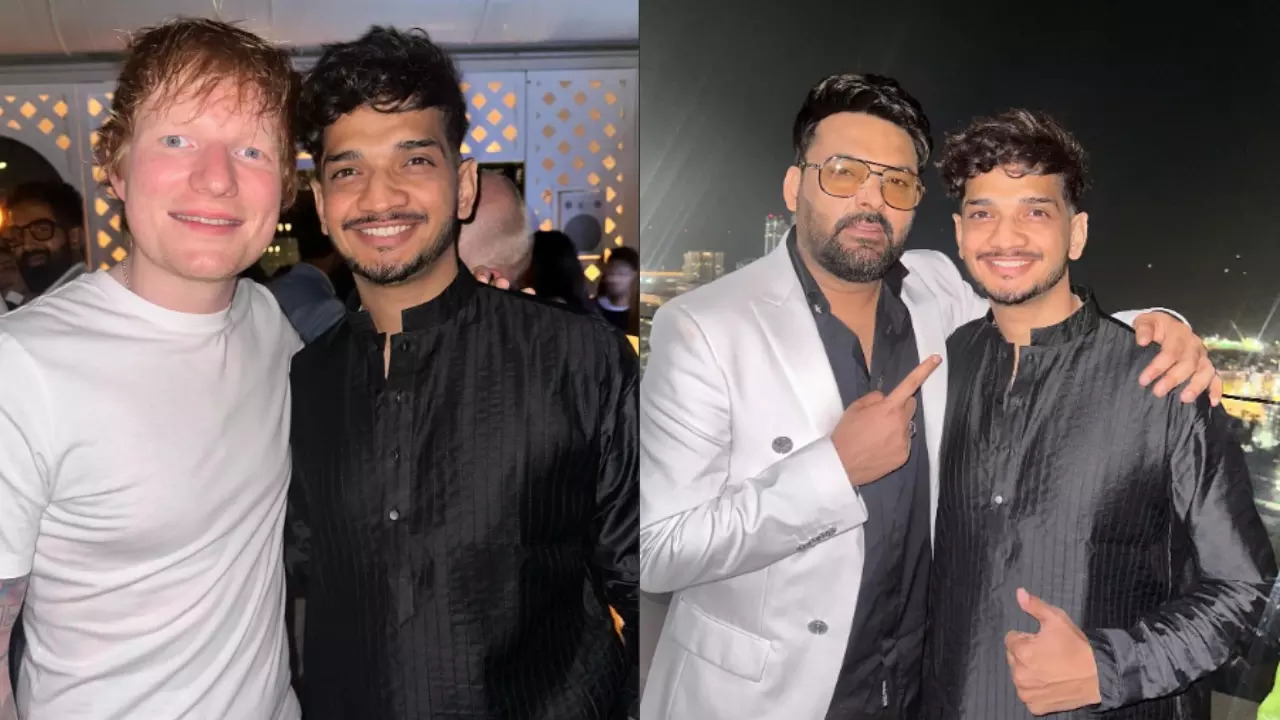 Munawar Faruqui Poses With Ed Sheeran At Kapil Sharma's Party; See Pic