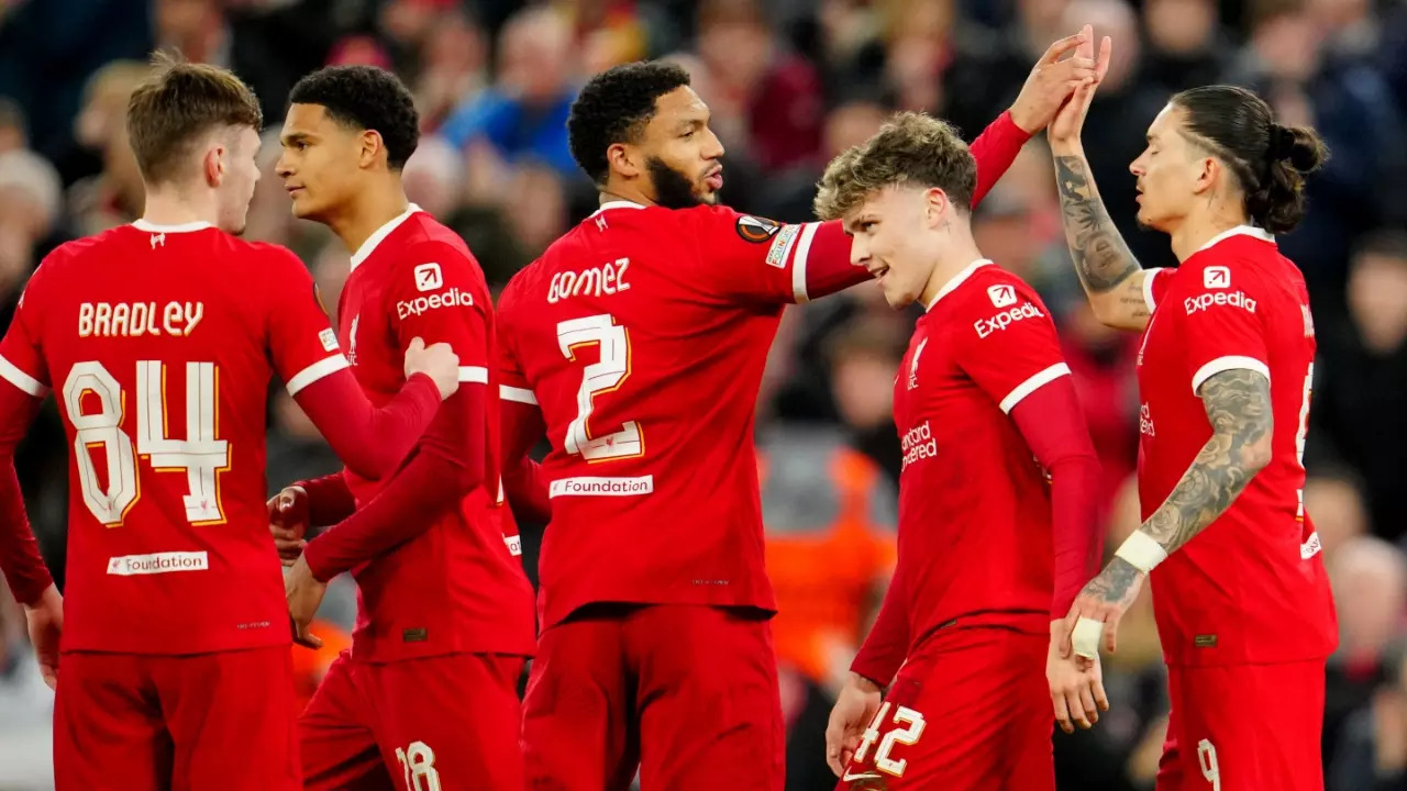 Europa League: Liverpool Put 6 Past Sparta Prague; Keep Hopes Of Quadruple In Klopp's Final Season Alive