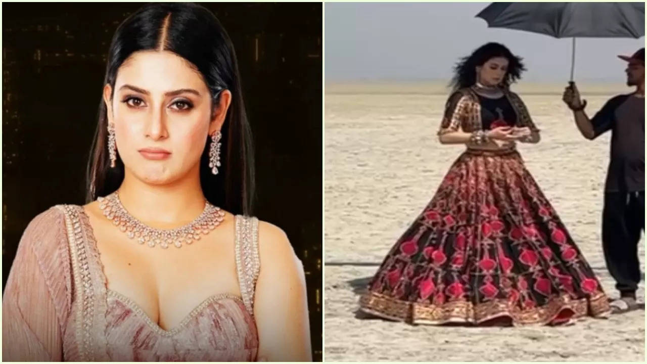 Isha Malviya Spotted Shooting At Rajasthan Amid Scorching Heat; Netizens Say ‘What’s The Big Deal’