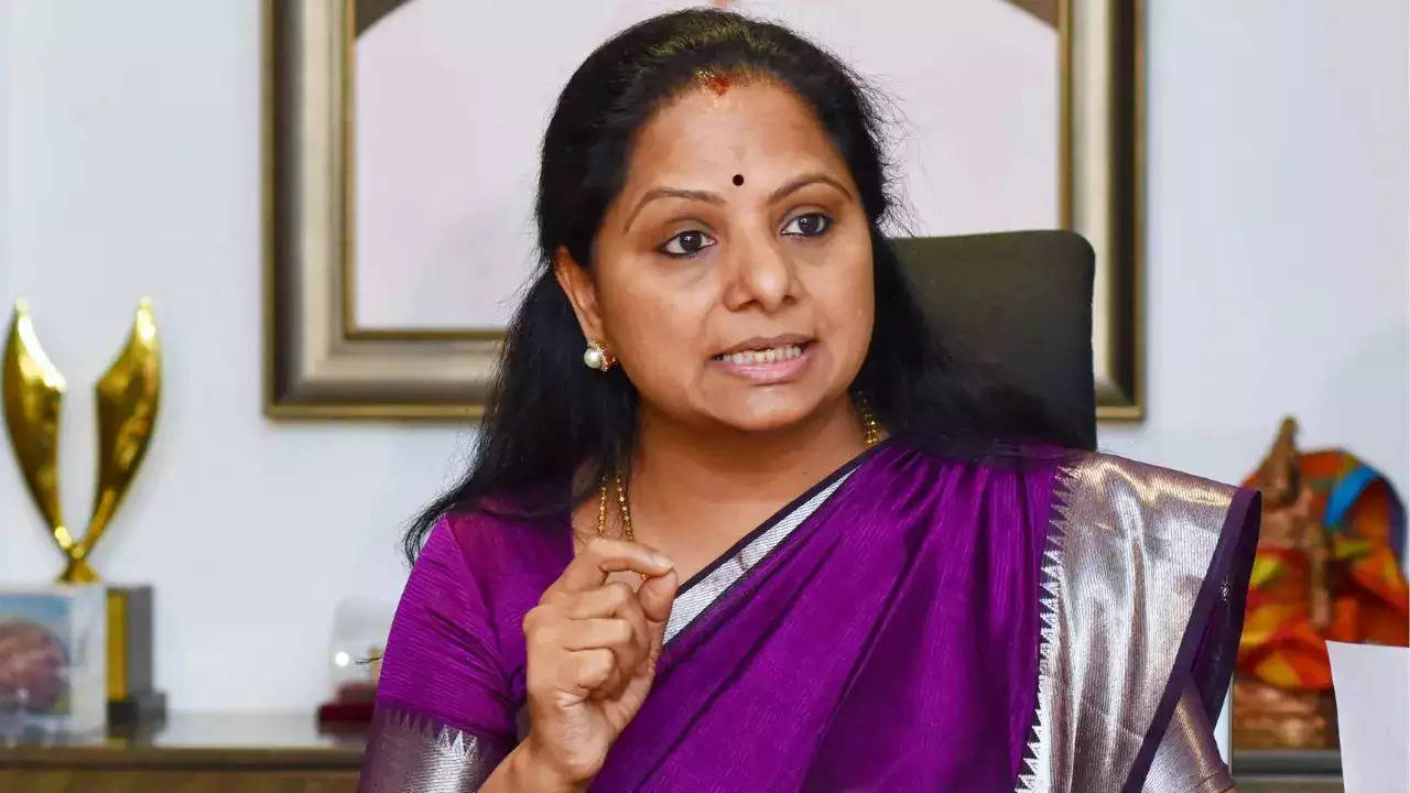 ED Takes K Kavitha Into Custody After Searches At Her House