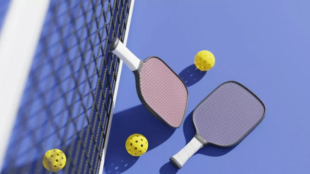 Pickleball Paddle and Ball