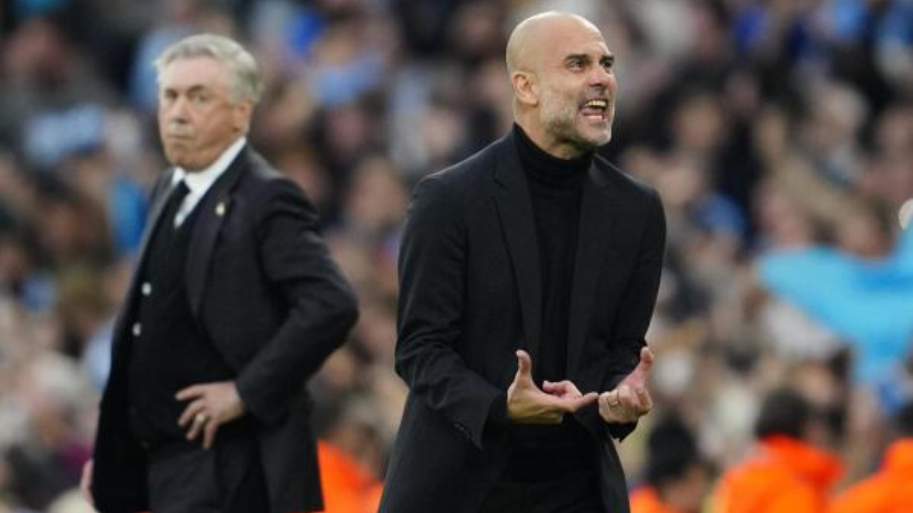 Pep Guardiola and Carlo Ancelotti