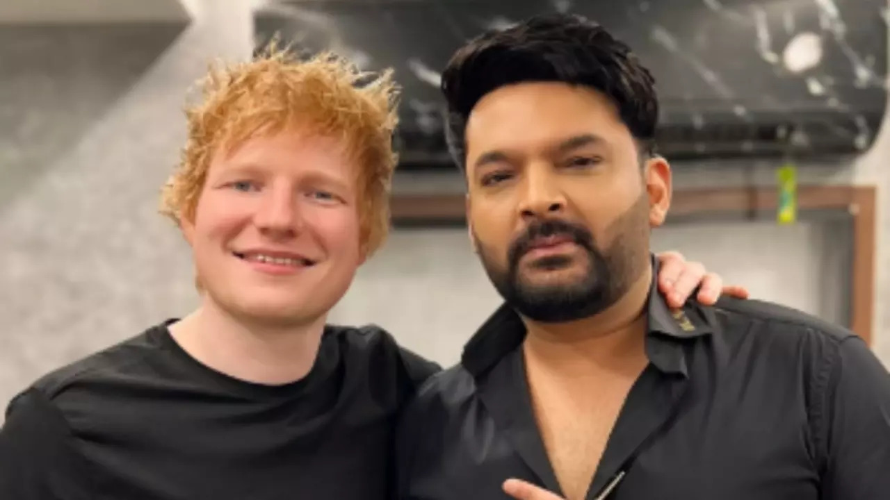 Ed Sheeran Visits Kapil Sharma’s The Great Indian Kapil Show Set; See Pic