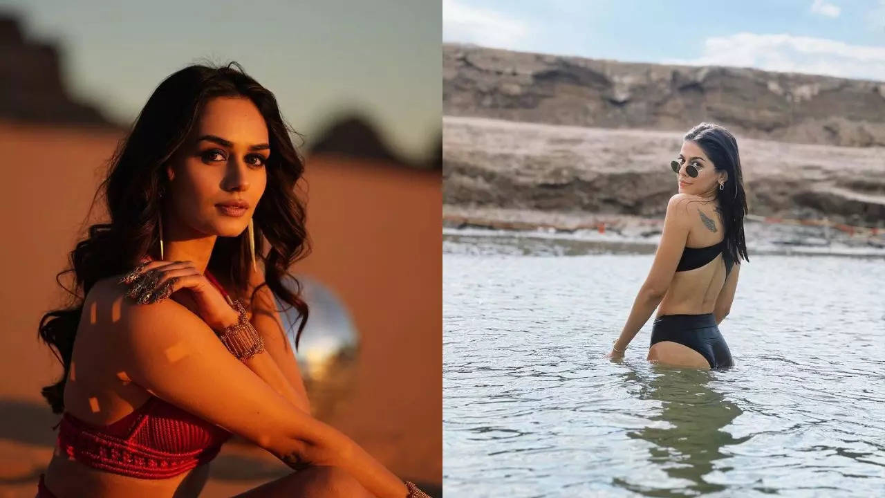 The two actresses were in Jordan to shoot for Wallah Habibi for their movie Bade Miyan Chote Miyan