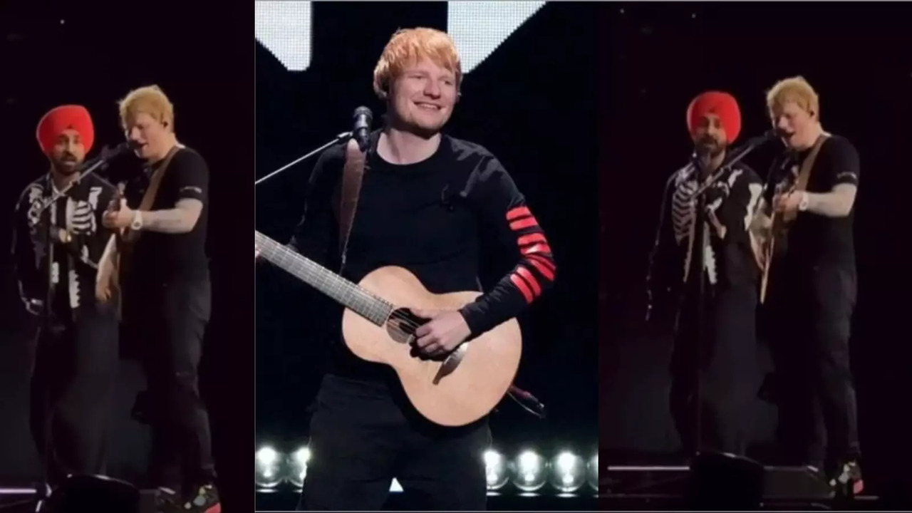 WATCH: Ed Sheeran Sets Stage On Fire With Diljit Dosanjh, Sings In Punjabi For First Time