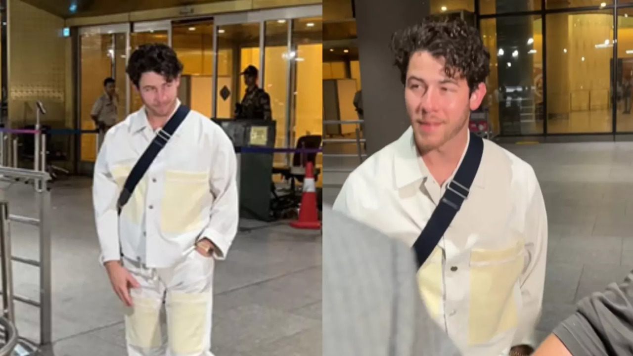 Nick Jonas spotted at Mumbai airport