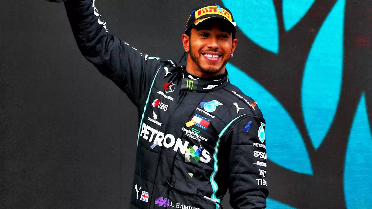 Mercedes racing driver Lewis Hamilton