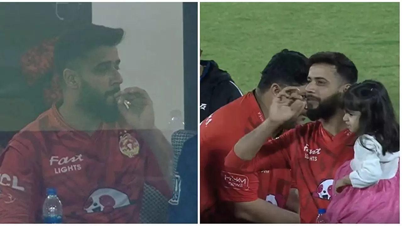 Imad Wasim's Cigarette Celebration After Five-Wicket Haul In PSL 2024 Final