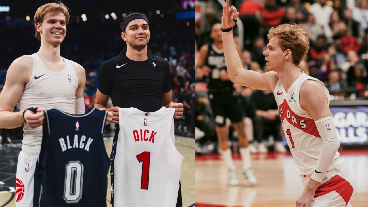 Raptors Gradey Dick on controversial jersey swap with Anthony Black