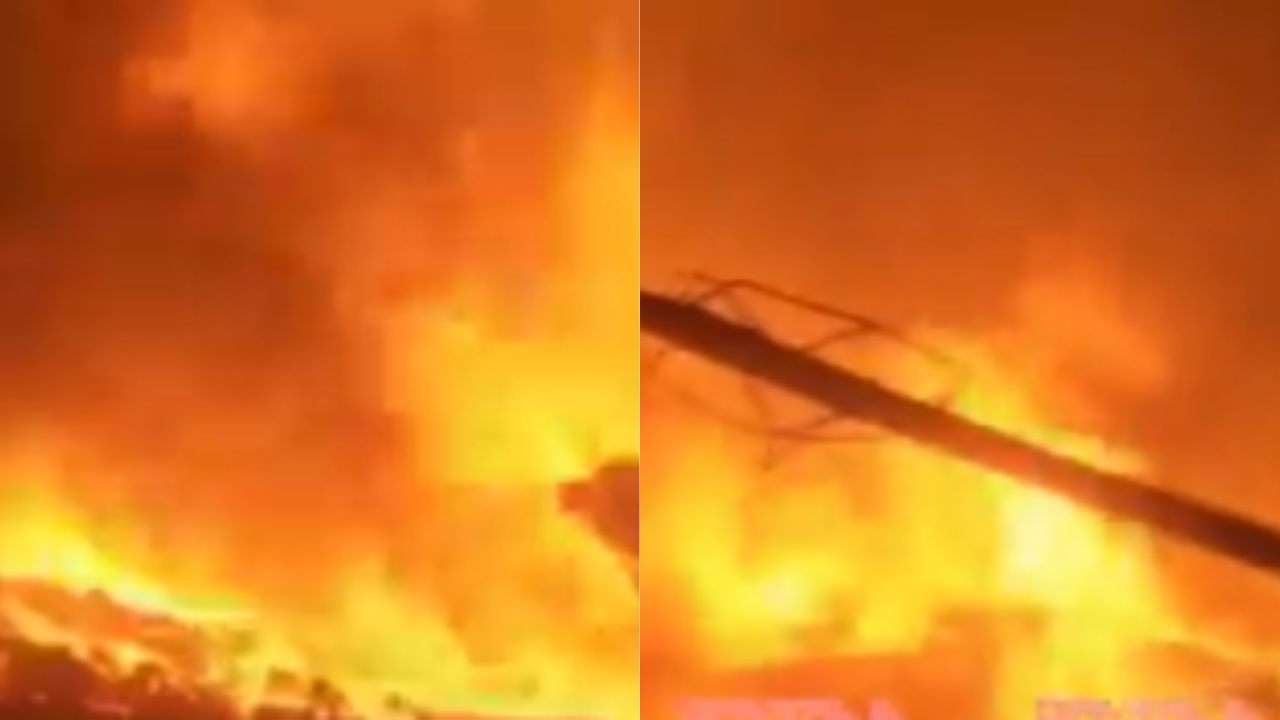 Thane: Massive Fire Breaks Out At A Warehouse In Bhiwandi | VIDEO