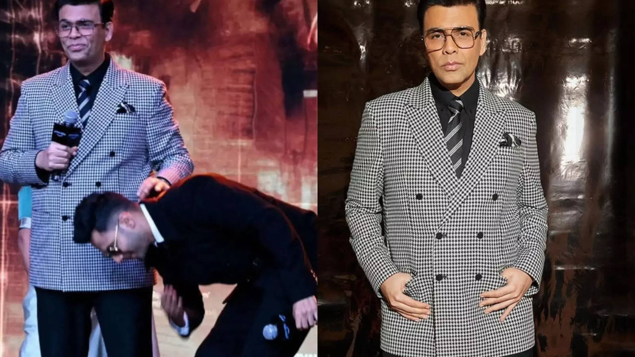 Karan Johar Tells Varun Dhawan 'Baap Mat Bana Mujhe' After He Touches His Feet At Event