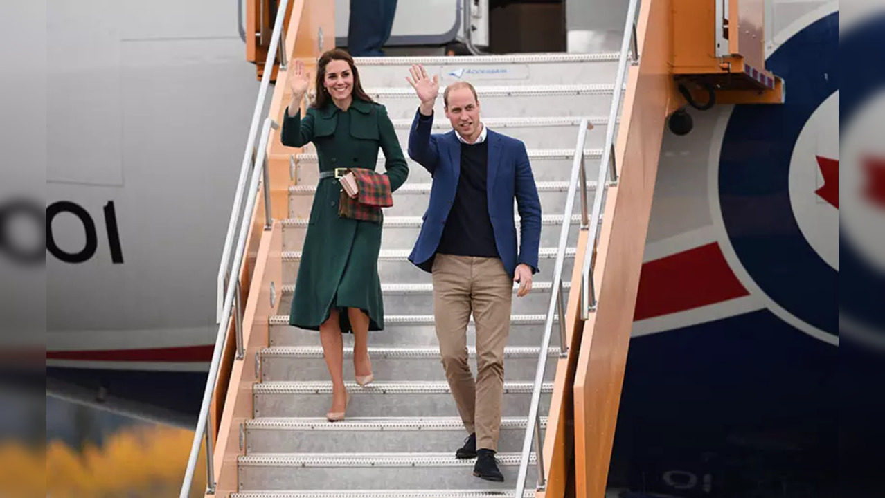 Kate and Prince William at Whitehorse airport (File Photo)