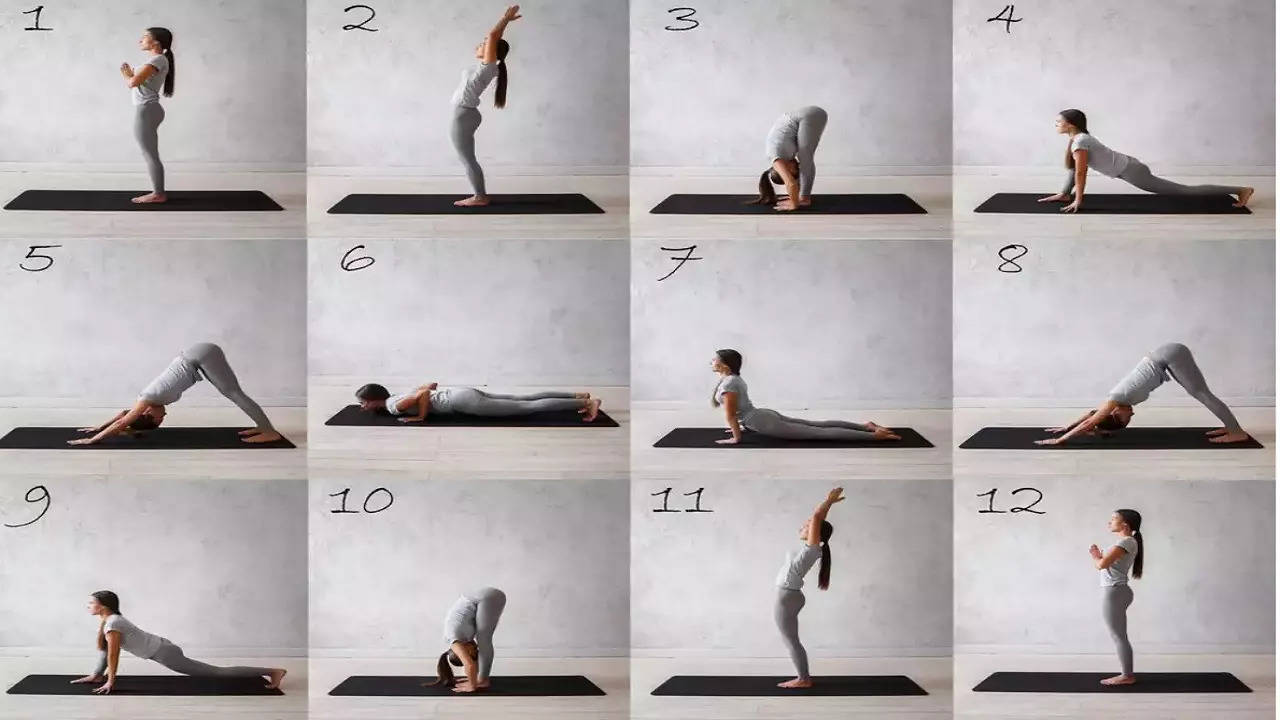 12 poses of Surya Namaskar and its health benefits