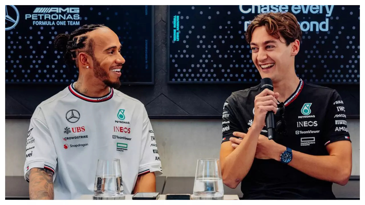 Lewis Hamilton And George Russell