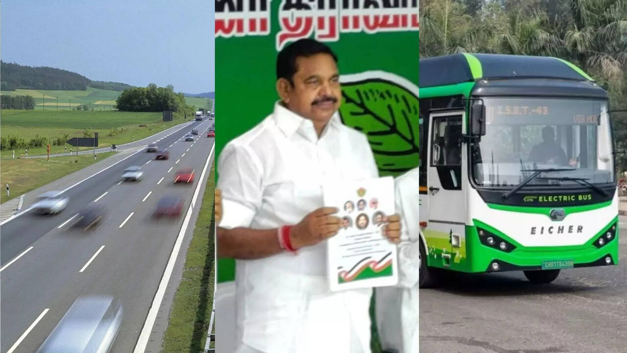  செங்கல்பட்டு - பாரிமுனை பறக்கும் சாலை.. பைக்குகளுக்கு தனி பாதை.. தமிழகம் முழுதும் இ-பஸ்.. அதிமுக தேர்தல் அறிக்கையில் இதை கவனிசீங்களா? 