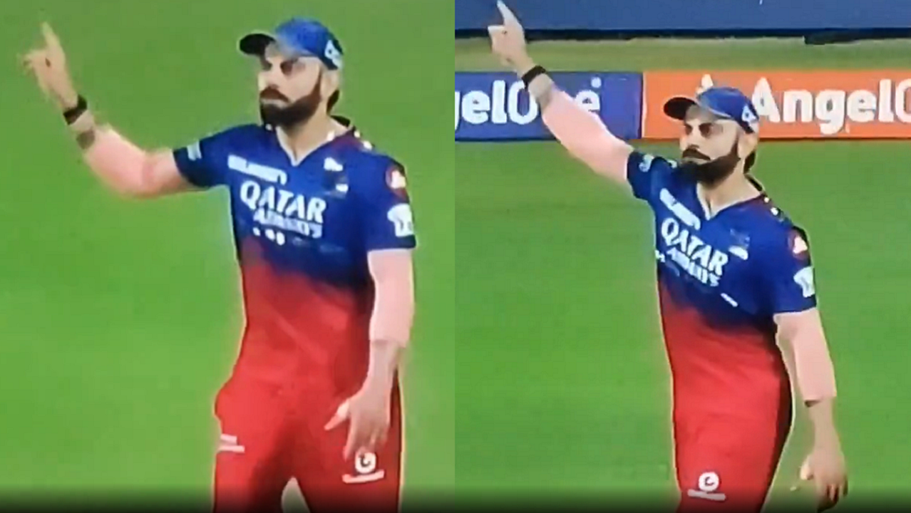 Virat Kohli gives aggressive send-off to Rachin Ravindra after his dismissal in CSK-RCB IPL 2024 match