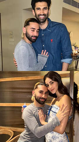 Orry Poses With Aditya Roy Kapur, Ananya Panday, Others At Alanna Panday's Baby Shower