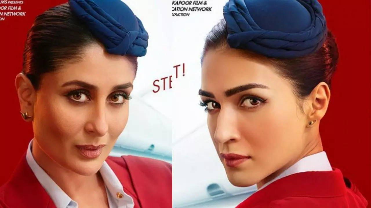 Crew Actors Kareena Kapoor, Kriti Sanon Gorge On Pizza In New Video. WATCH