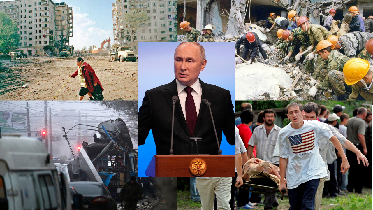 Major attacks under Putin's 25-year rule