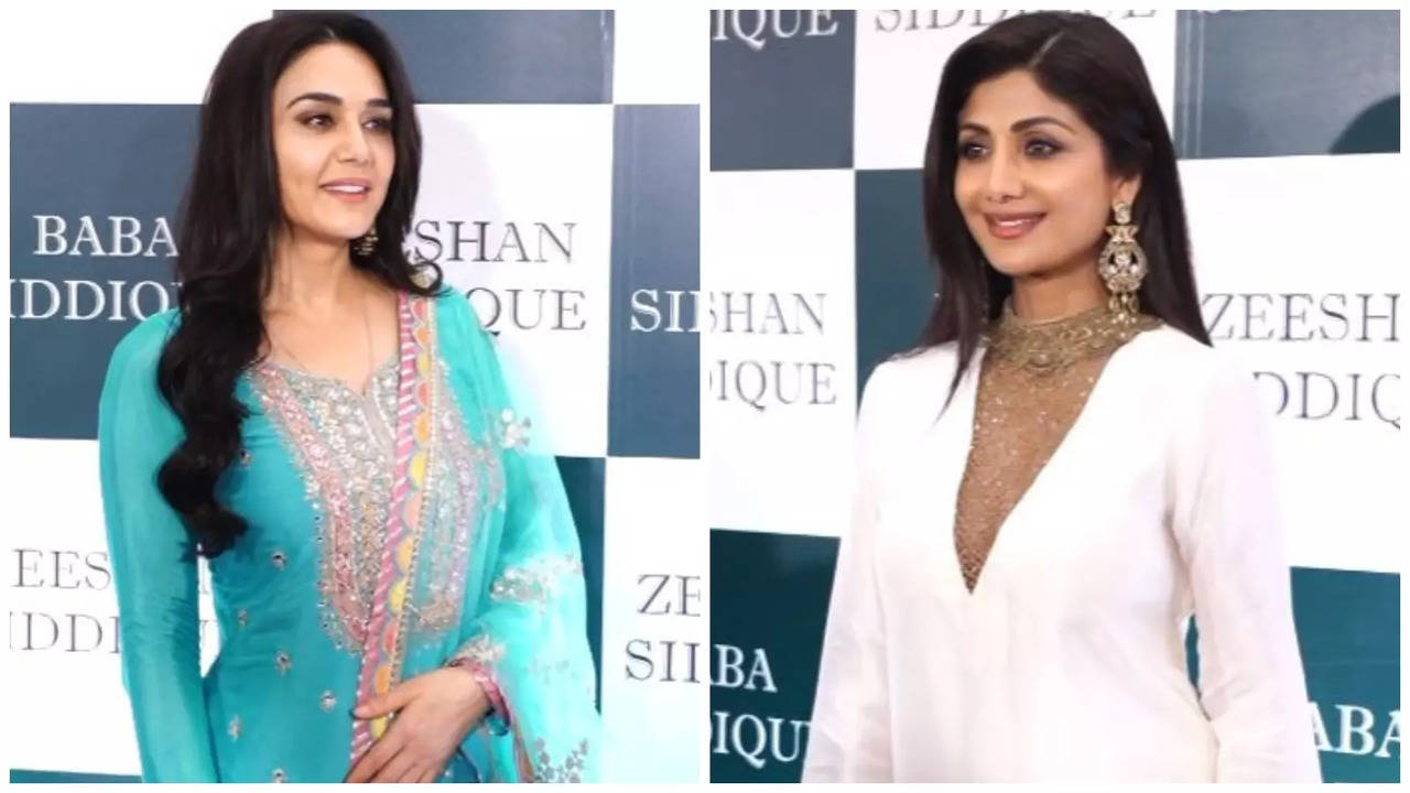 Preity Zinta, Shilpa Shetty Turn Up The Glam Quotient At Baba Siddique's Iftar Party