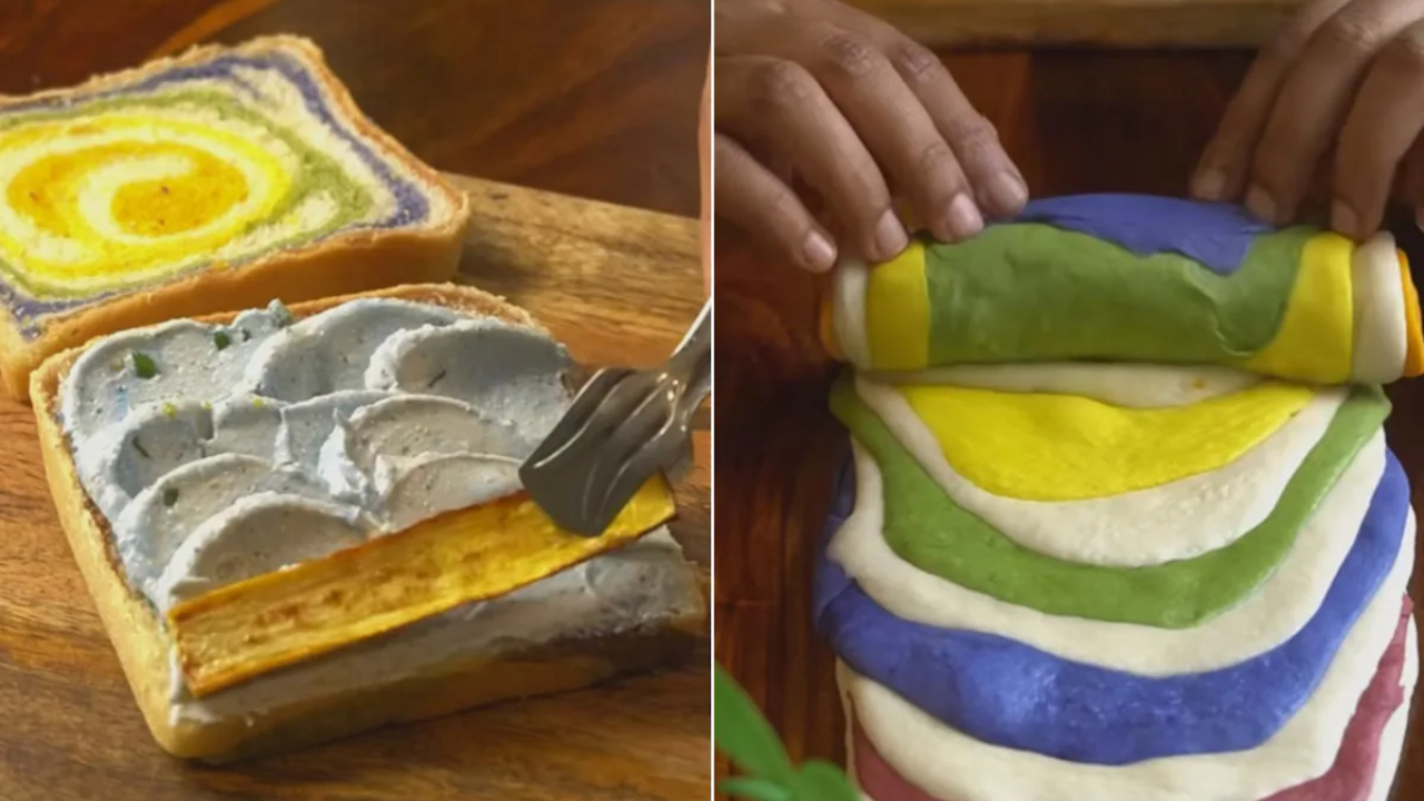 How About 'Holi Sandwich': Food Vlogger's Colourful Creation