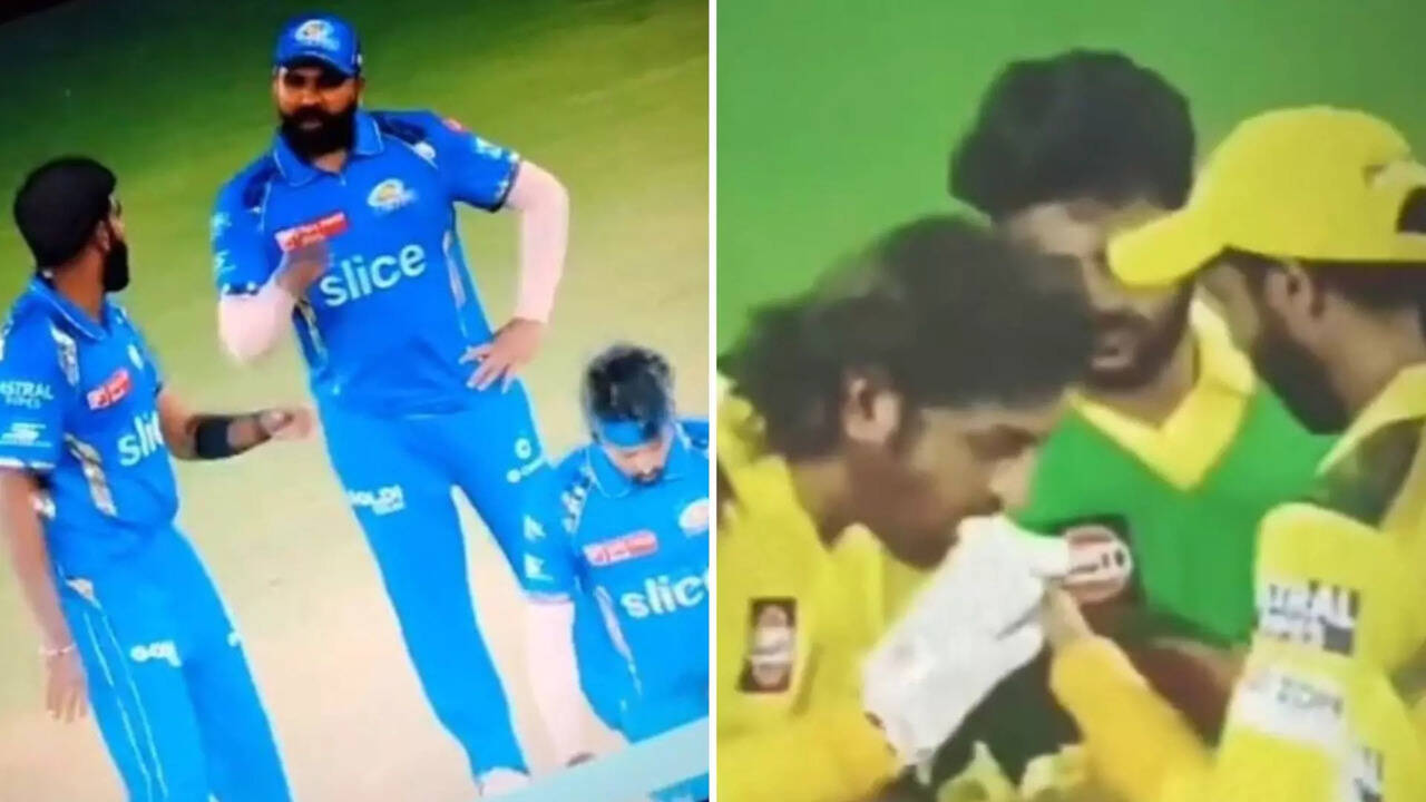  MI vs GT: மைதானத்திலேயே சண்டைப் போட்ட மும்பை வீரர்கள்.. வாழைப்பழத்தை பகிர்ந்து உண்ட சிஎஸ்கே வீரர்கள்.. ஒப்பிட்டு கலாய்க்கும் நெட்டிசன்கள்! 