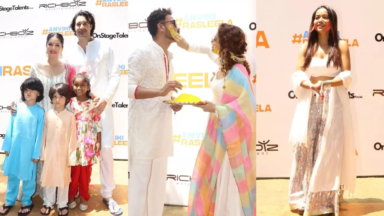 Ankita Lokhande-Vicky Jain Host Grand Holi Bash; Sunny Leone, Manisha Rani And Others Attend - Videos Inside