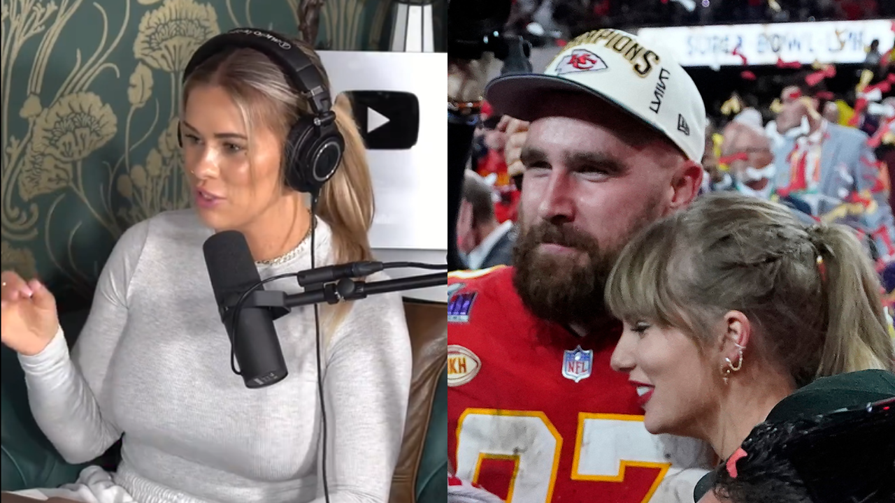 Paige VanZant, Travis Kelce and Taylor Swift