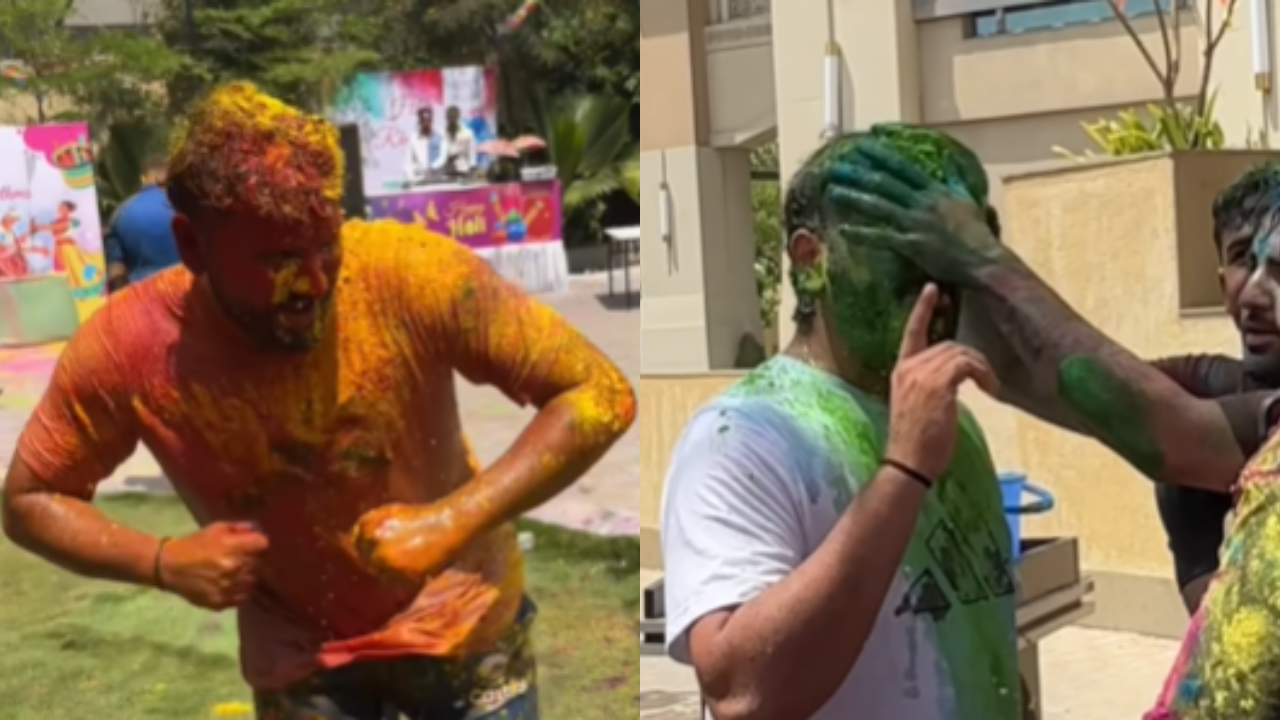 Rohit Sharma Holi VIdeo 