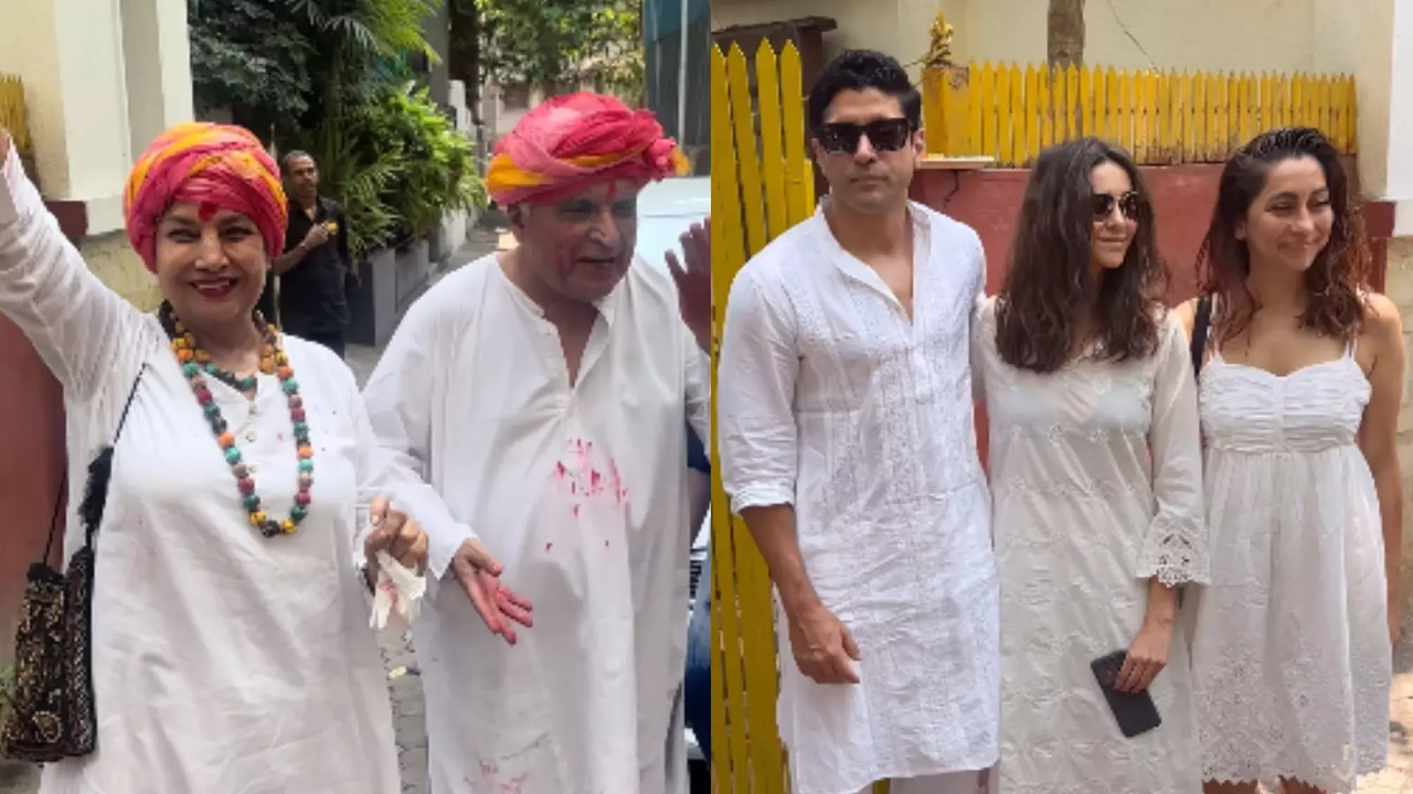 Javed Akhtar, Shabana Azmi Host Annual Holi Fete At Their Home. Watch