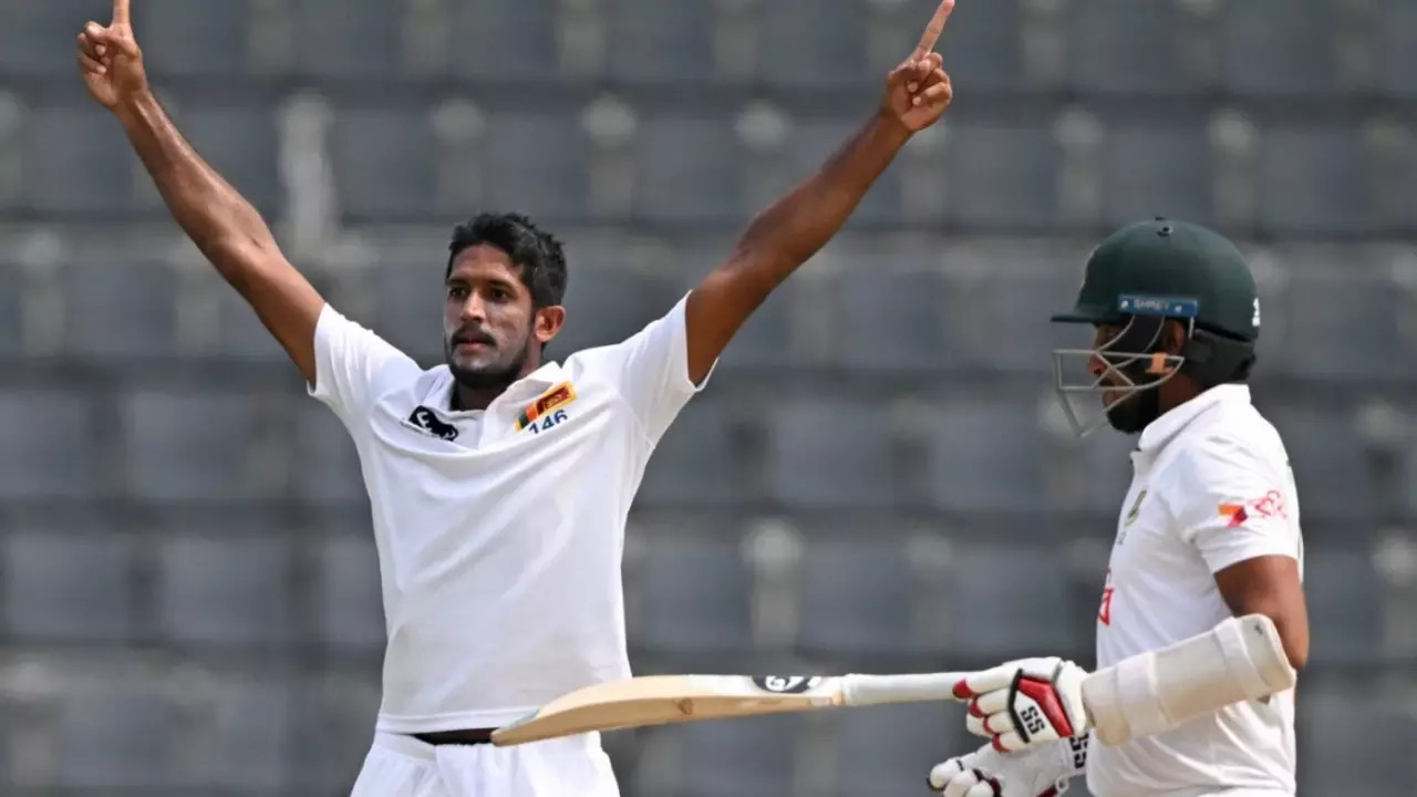 Kasun Rajitha Five-Wicket Haul Helps Sri Lanka Crush Bangladesh By 328 Runs In First Test