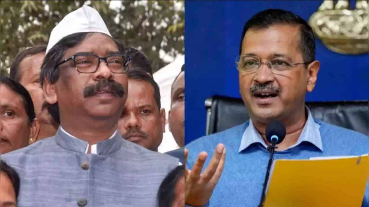 Hemant Soren And Arvind Kejriwal