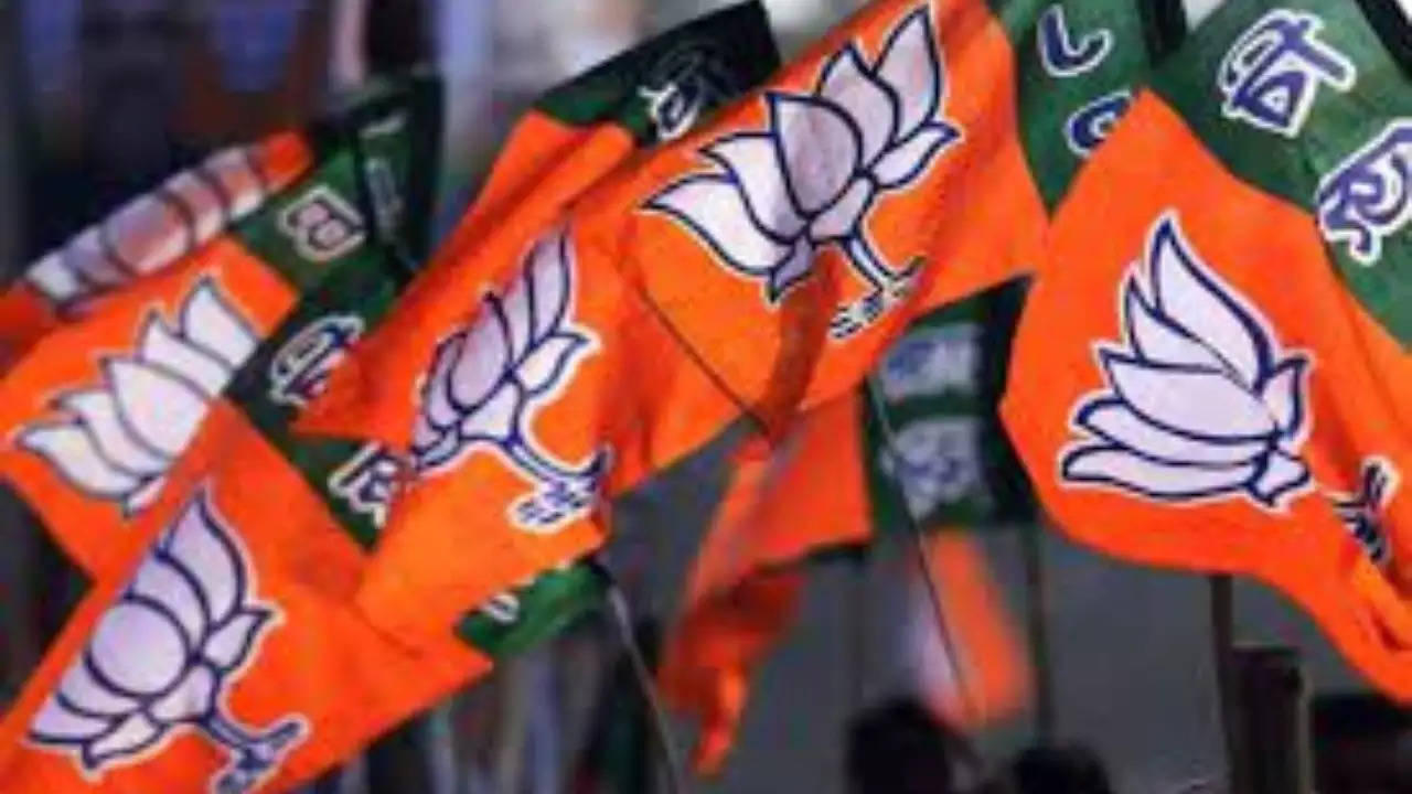 BJP flag.