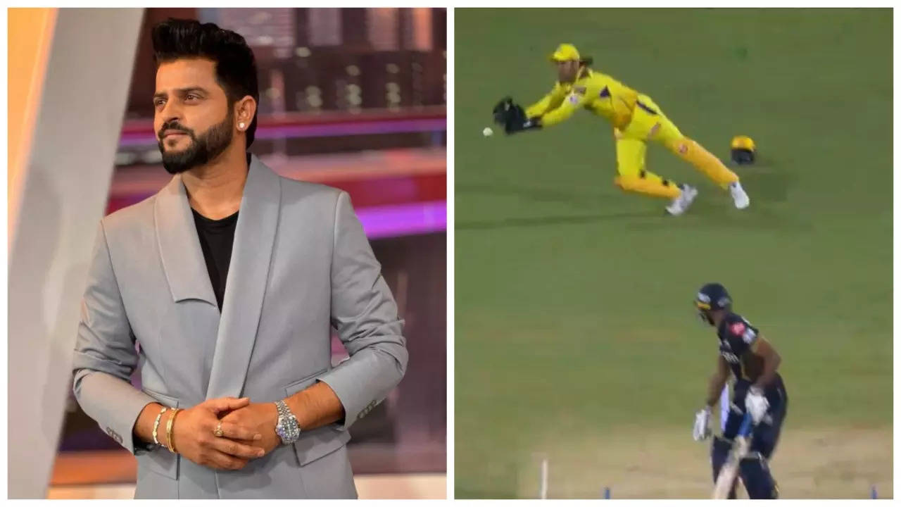 ''Tiger Abhi Zinda Hain'', Suresh Raina's Reaction To MS Dhoni's Stunning Catch Is Pure GOLD