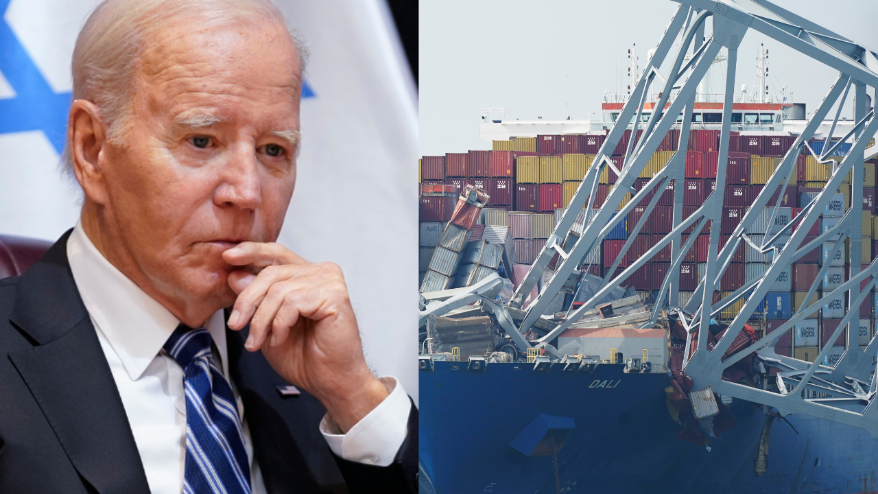 Biden reacted to the Baltimore bridge collapse