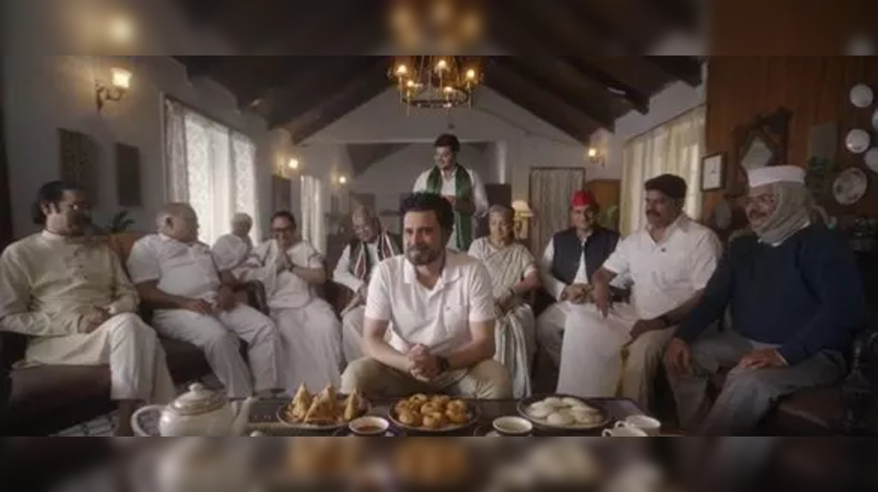 The ad posted by BJP's X handle shows a man, depicting Rahul Gandhi, speaking to a girl dressed as a bride