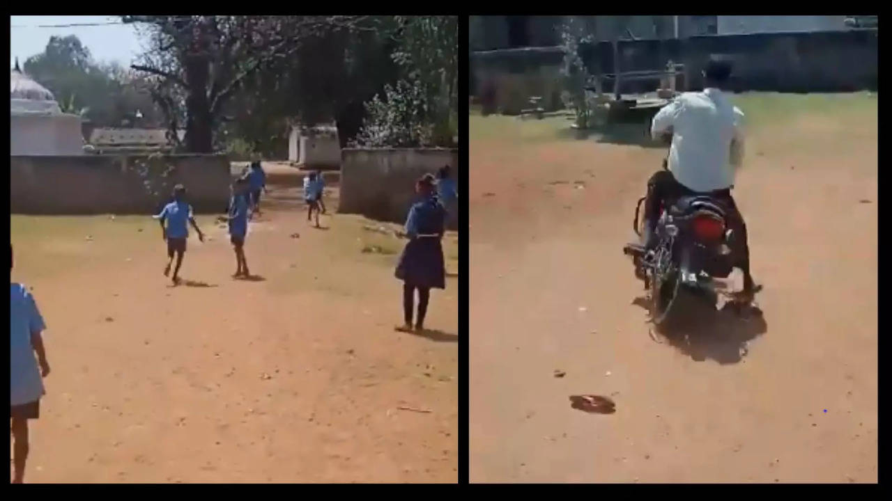 Chhattisgarh teacher arrives 'drunk' at school, gets chased away by students; video goes viral