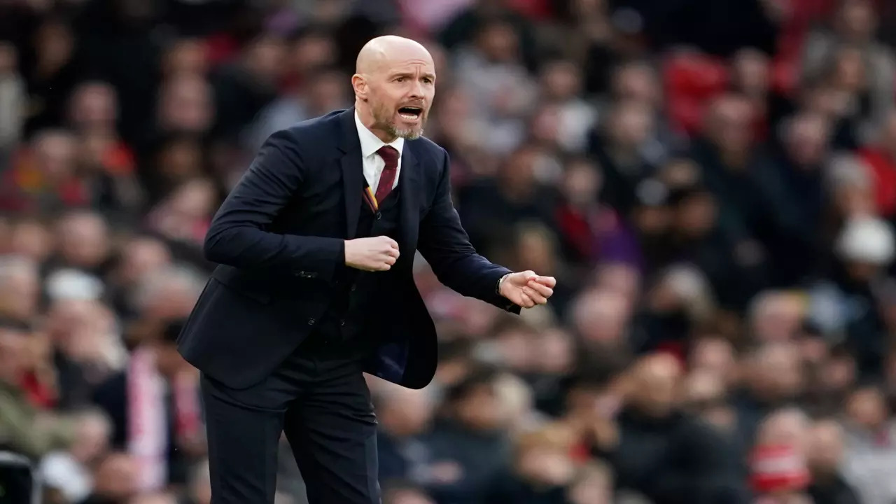 Erik ten Hag during a Manchester United match