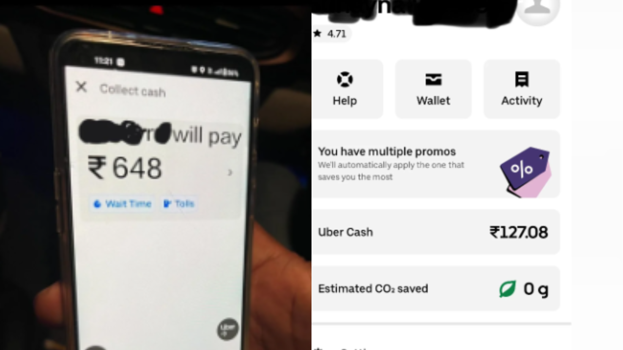 A man from Delhi has claimed that he was recently scammed by an Uber driver after he hailed a ride from Delhi's IGI Airport. (Credits:Reddit/@Why_am_i_alive0)