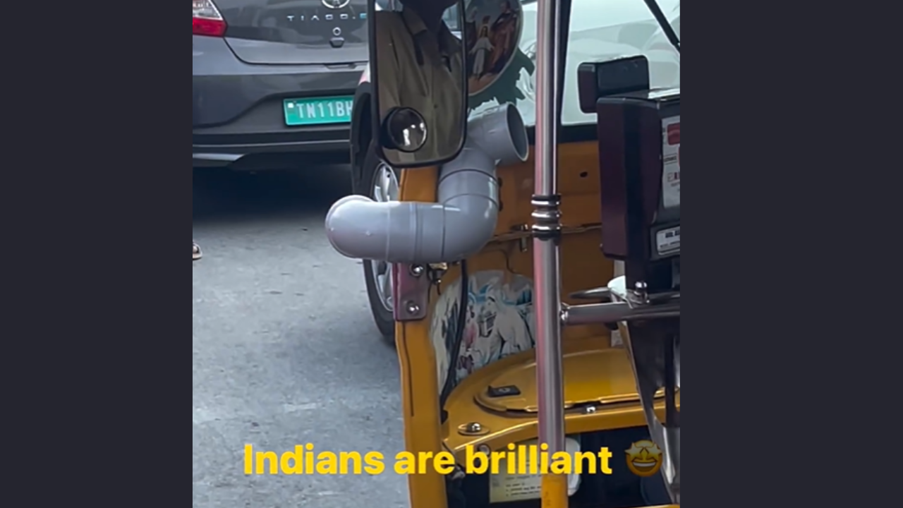 Chennai News: 'India is not for beginners': Chennai Auto Driver's eco-friendly fan delights netizens |  VIDEO |  Chennai News