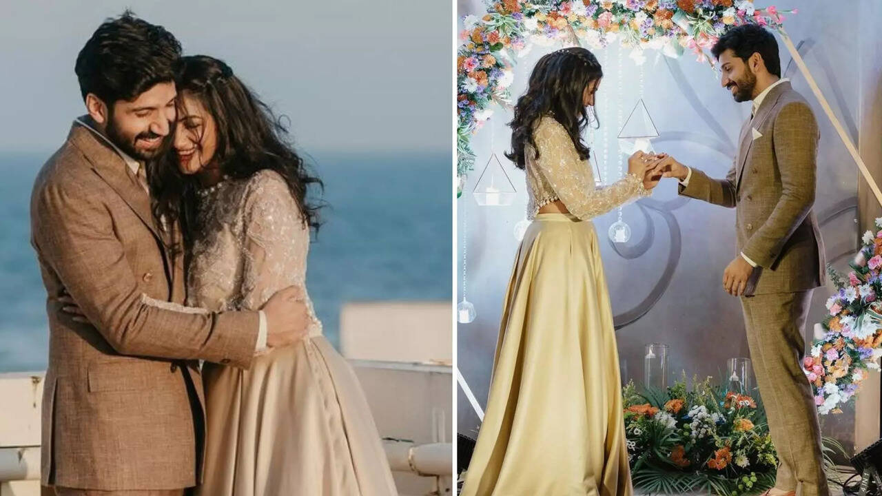  நடிகர் கிஷன் தாஸ் திருமண நிச்சயதார்த்தப் புகைப்படங்கள்! 