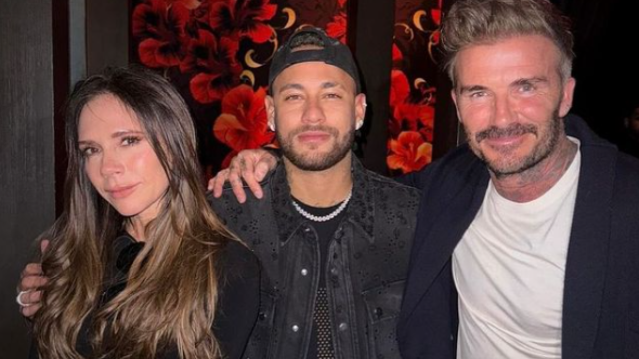 David & Victoria Beckham With Neymar Jr