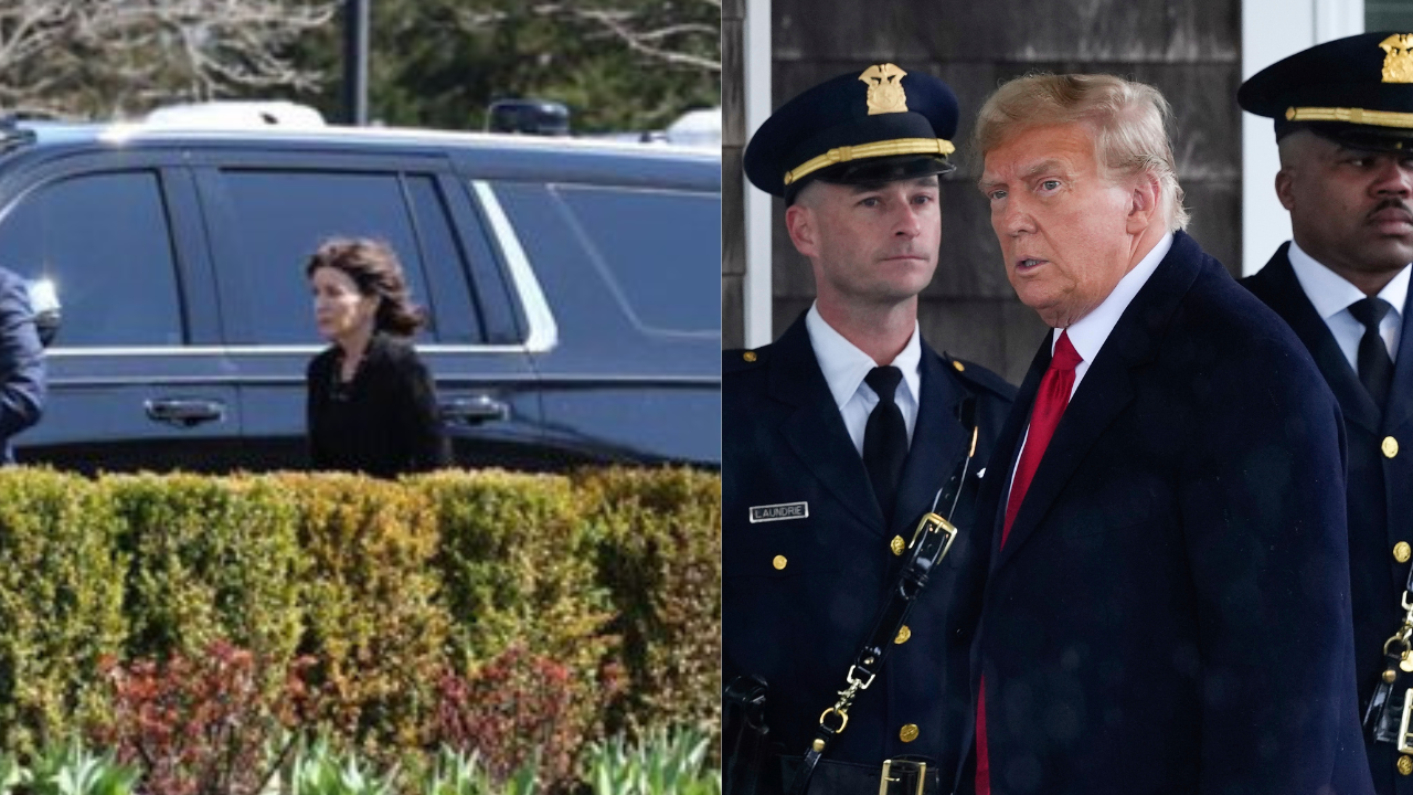 Kathy Hochul and Trump at Jonathan Diller's Funeral