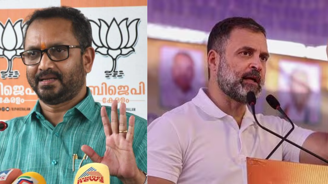 K Surendran (L) vs Rahul Gandhi (R) in Wayanad