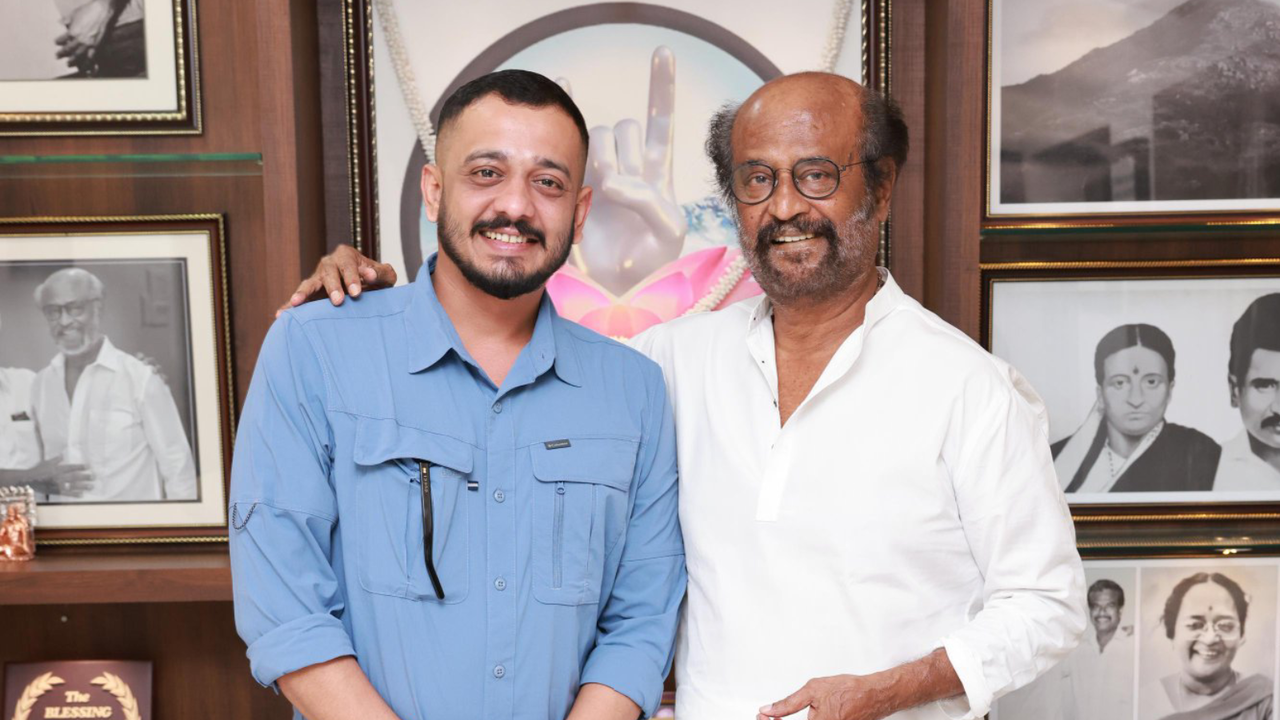 Director Chidambaram With Tamil Star Rajinikanth