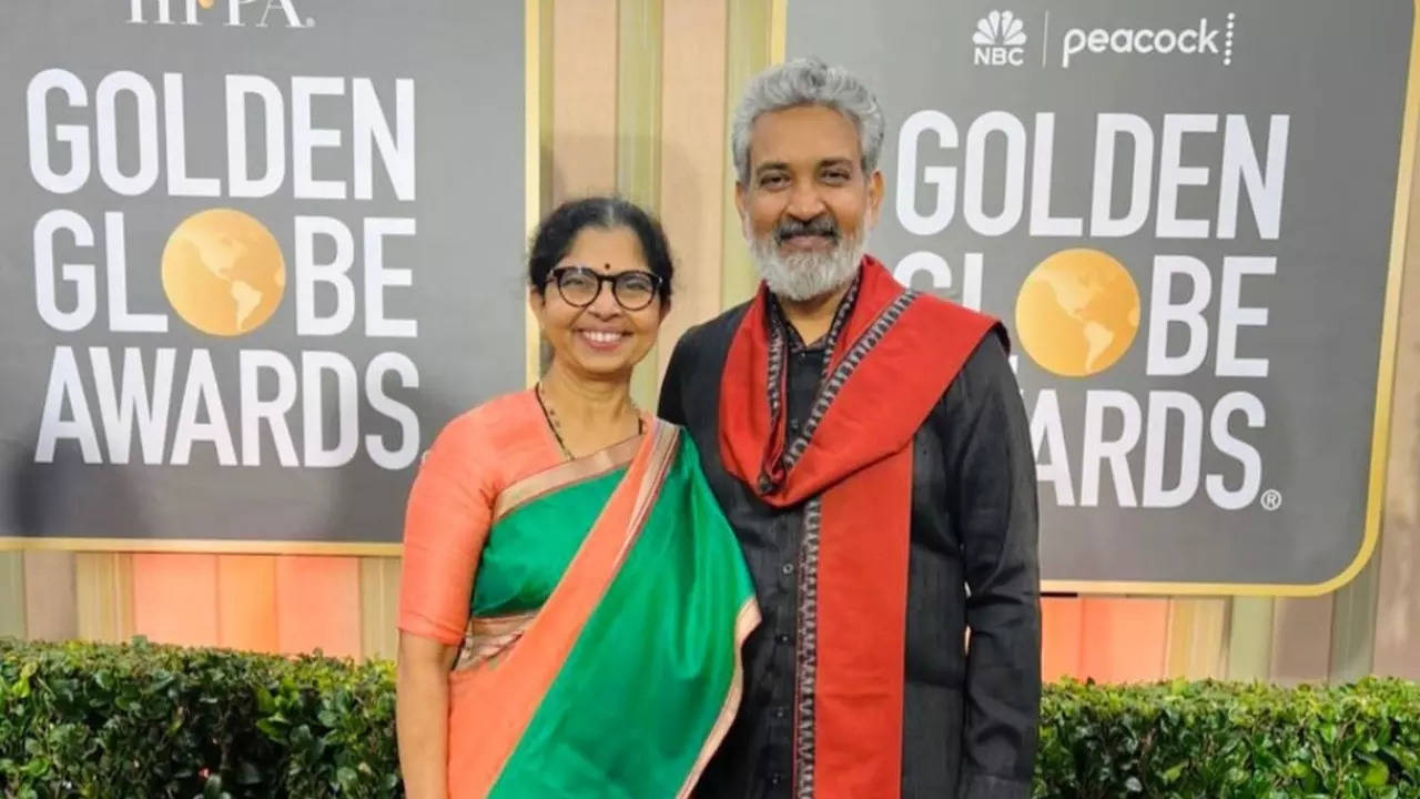 SS Rajamouli with wife Rama