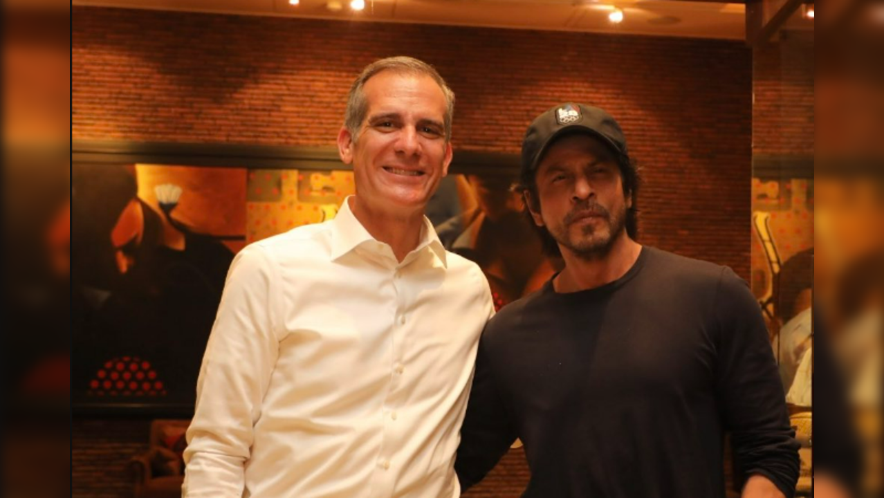 Eric Garcetti met Shah Rukh Khan in 2023 in Mannat