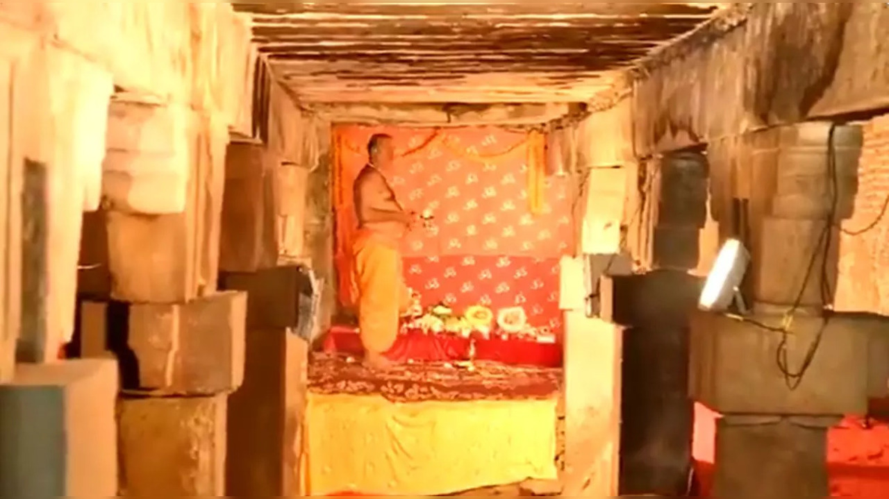 Puja started inside 'Vyas Ji Ka Tehkhana' In February this year