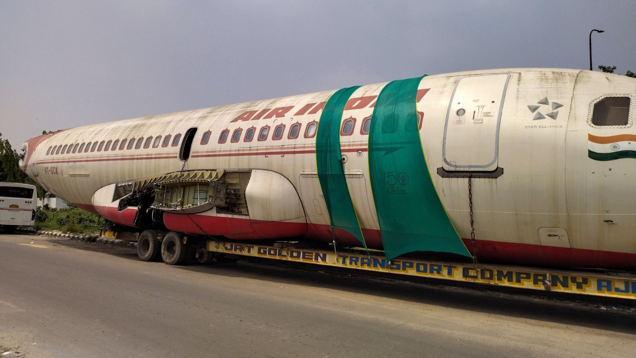 Scrapped Air India Aircrafts Leave Kolkata Airport